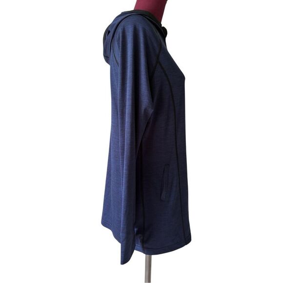 Ruby Ribbon Full Zip Hang Out Hoodie Size L Large Navy Blue - Picture 10 of 12